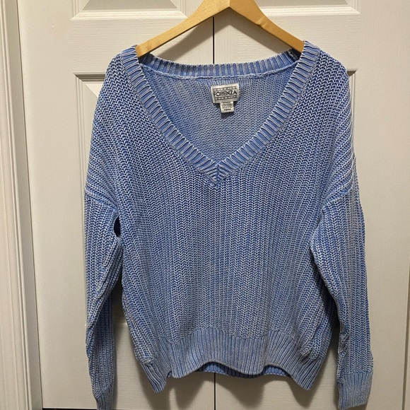 PINK Blue Knitted Sweater - Picture 1 of 3